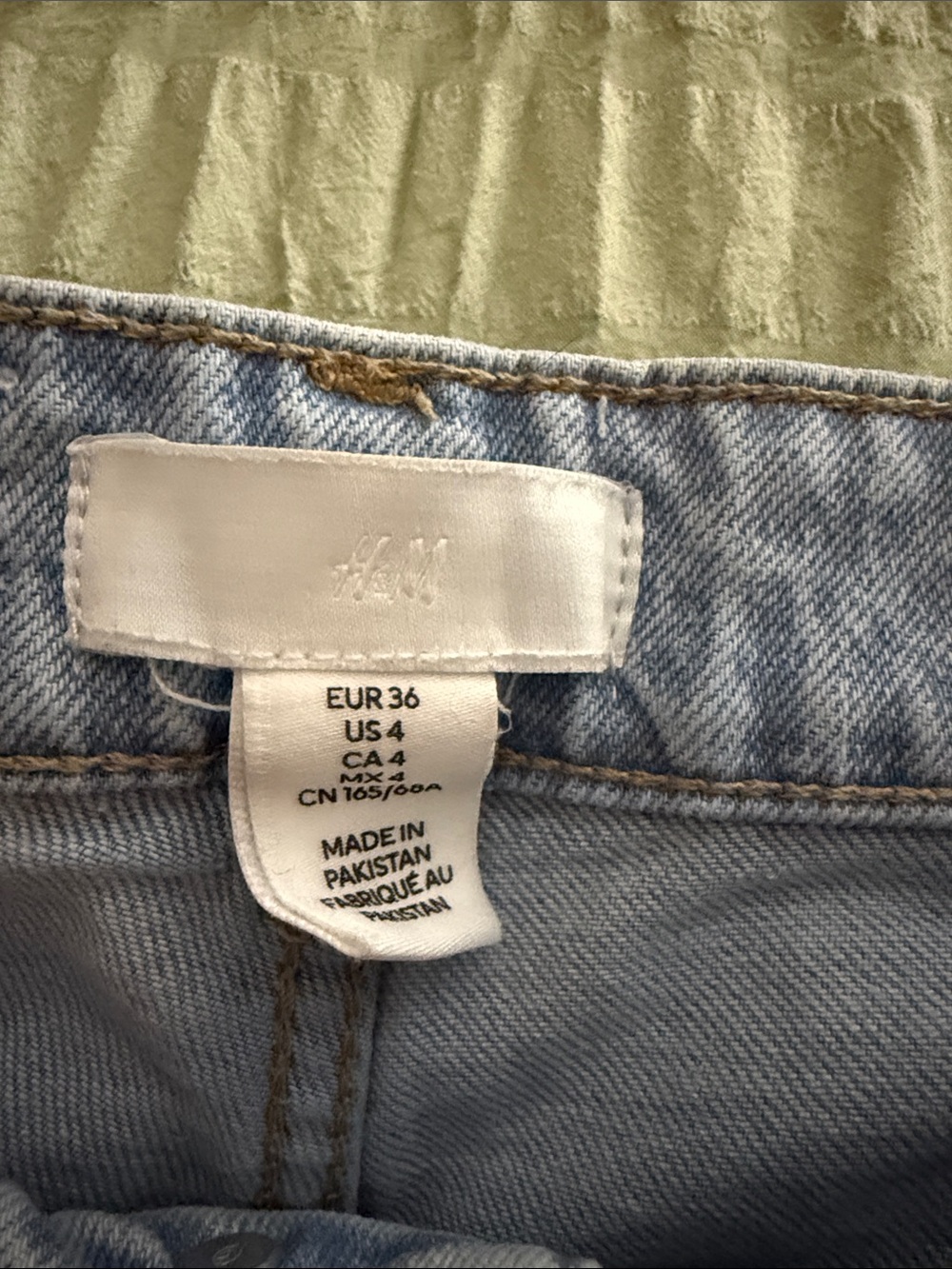 H&M Light Blue High-Rise Straight Leg Jeans - Women - Picture 2 of 3